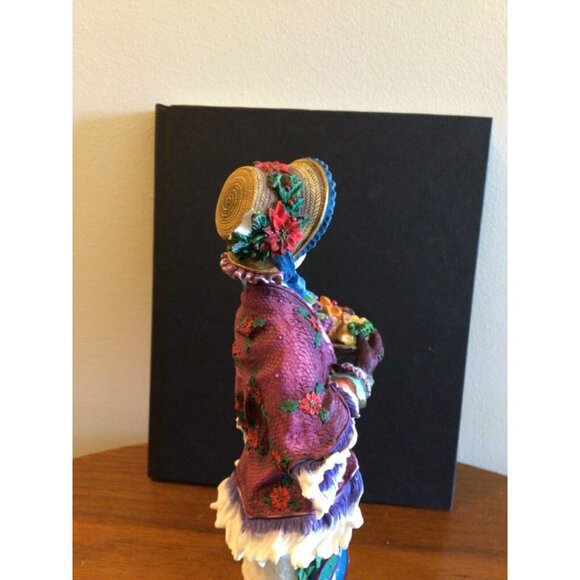 Lenox 1997 Winter Lady Christmas Figurine Snowman Penguin Hand-Painted Porcelain - Picture 9 of 10